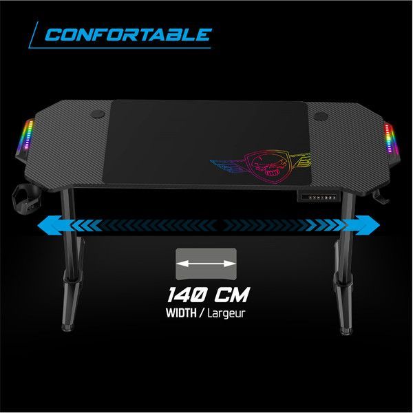 Spirit Of Gamer Headquarter 800 Gaming Desk Black Spirit Of Gamer Headquarter 800 Gaming Desk Black