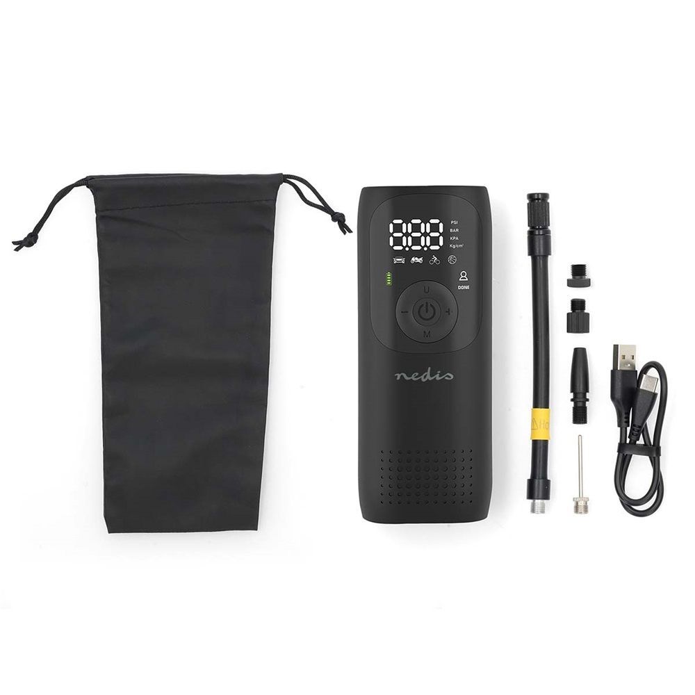 Nedis PAAC10BK Rechargeable Air Compressor Nedis PAAC10BK Rechargeable Air Compressor