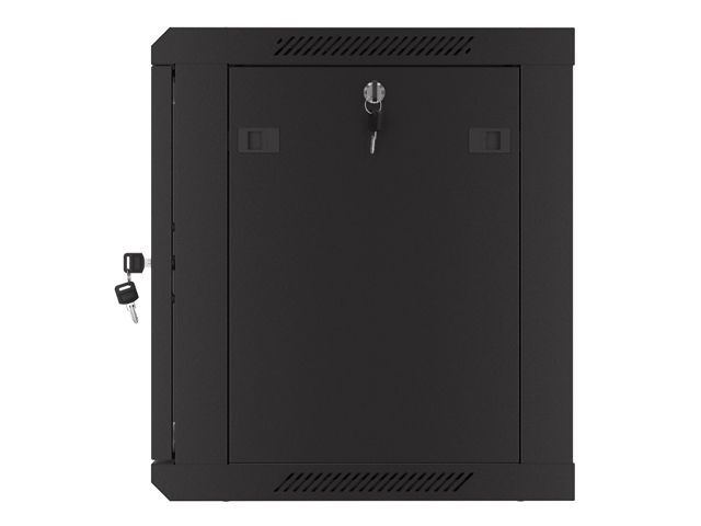 Lanberg 19" 9U Falra szerelhető Rackszekrény performált ajtóval Black Lanberg 19" 9U Falra szerelhető Rackszekrény performált ajtóval Black