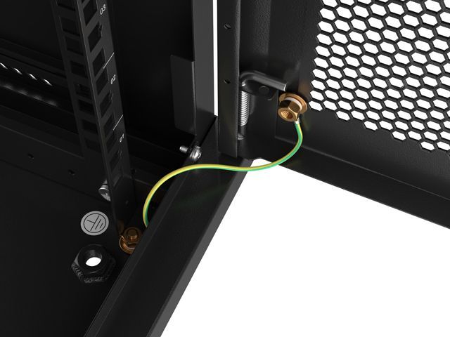 Lanberg 19" 9U Falra szerelhető Rackszekrény performált ajtóval Black Lanberg 19" 9U Falra szerelhető Rackszekrény performált ajtóval Black