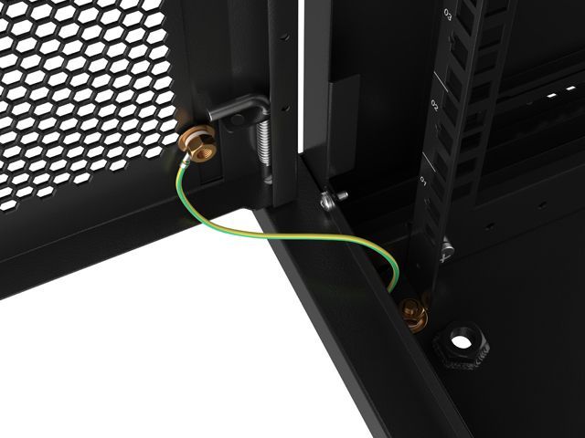 Lanberg 19" 9U Falra szerelhető Rackszekrény performált ajtóval Black Lanberg 19" 9U Falra szerelhető Rackszekrény performált ajtóval Black