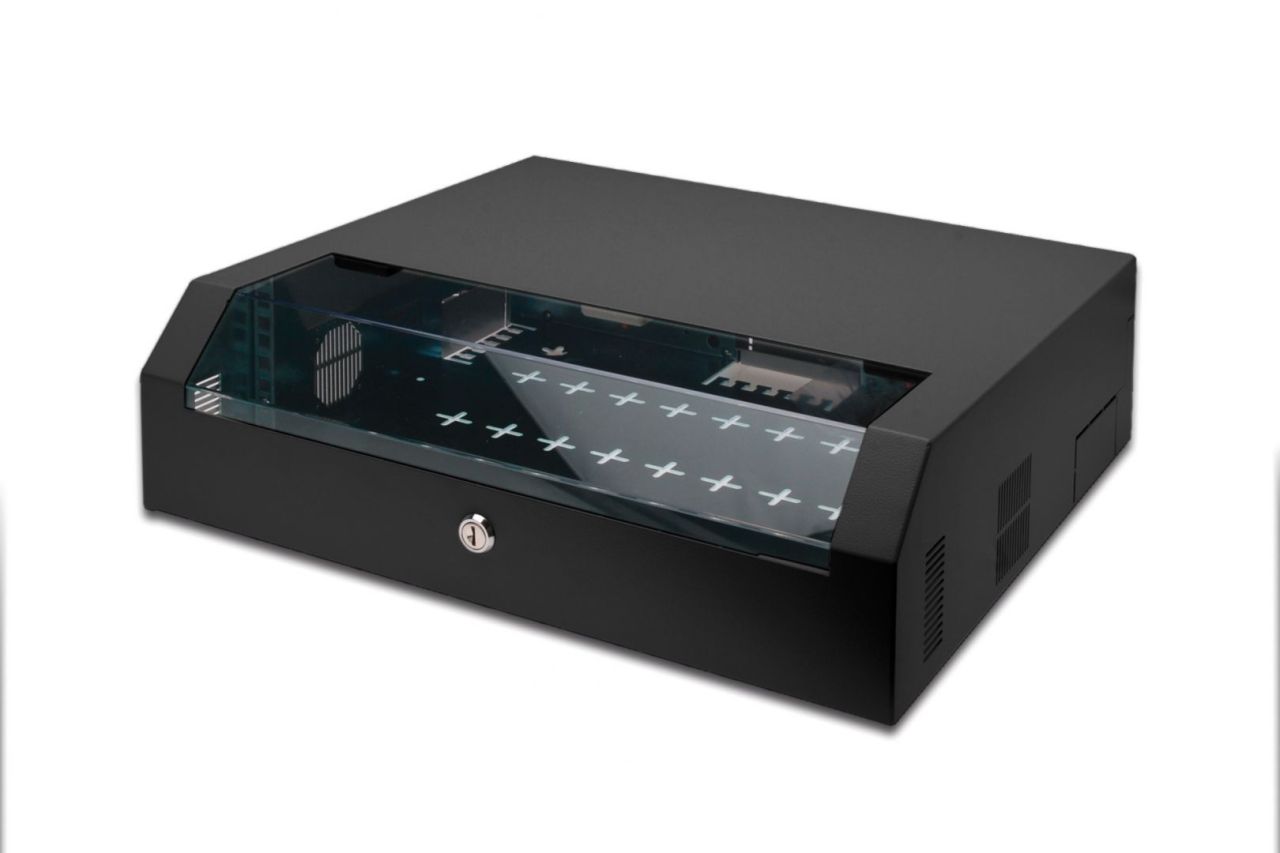 Digitus DN-19 04U-PB-B Falra szerelhető Rackszekrény Black Digitus DN-19 04U-PB-B Falra szerelhető Rackszekrény Black