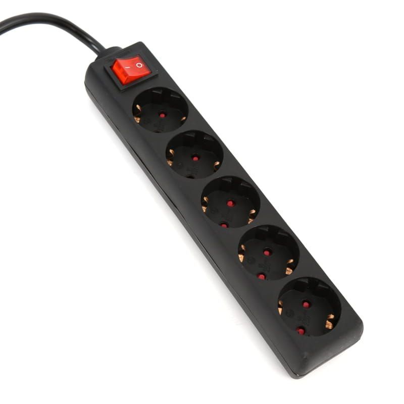 Platinet Omega Hálózati Elosztó Kapcsolóval 5DIN 1,5m Black Platinet Omega Hálózati Elosztó Kapcsolóval 5DIN 1,5m Black