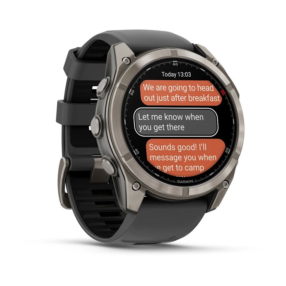 Garmin fenix 8 Pro 51mm AMOLED Sapphire Titanium with Graphite/black silicone band Garmin fenix 8 Pro 51mm AMOLED Sapphire Titanium with Graphite/black silicone band