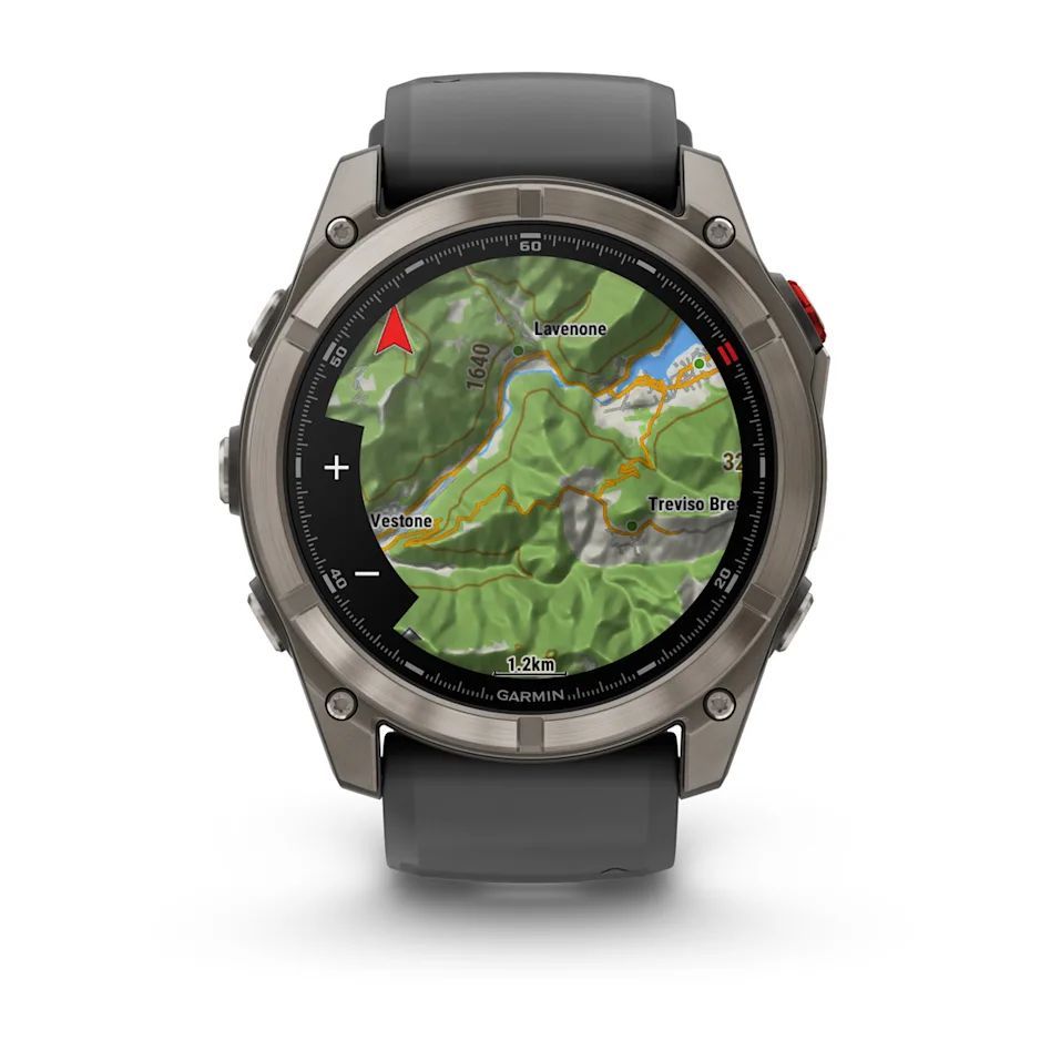 Garmin fenix 8 Pro 51mm AMOLED Sapphire Titanium with Graphite/black silicone band Garmin fenix 8 Pro 51mm AMOLED Sapphire Titanium with Graphite/black silicone band