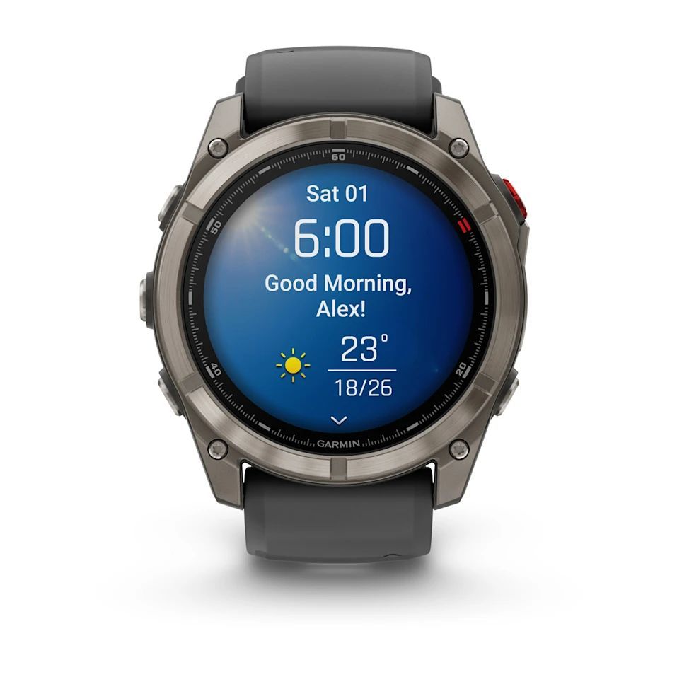 Garmin fenix 8 Pro 51mm AMOLED Sapphire Titanium with Graphite/black silicone band Garmin fenix 8 Pro 51mm AMOLED Sapphire Titanium with Graphite/black silicone band