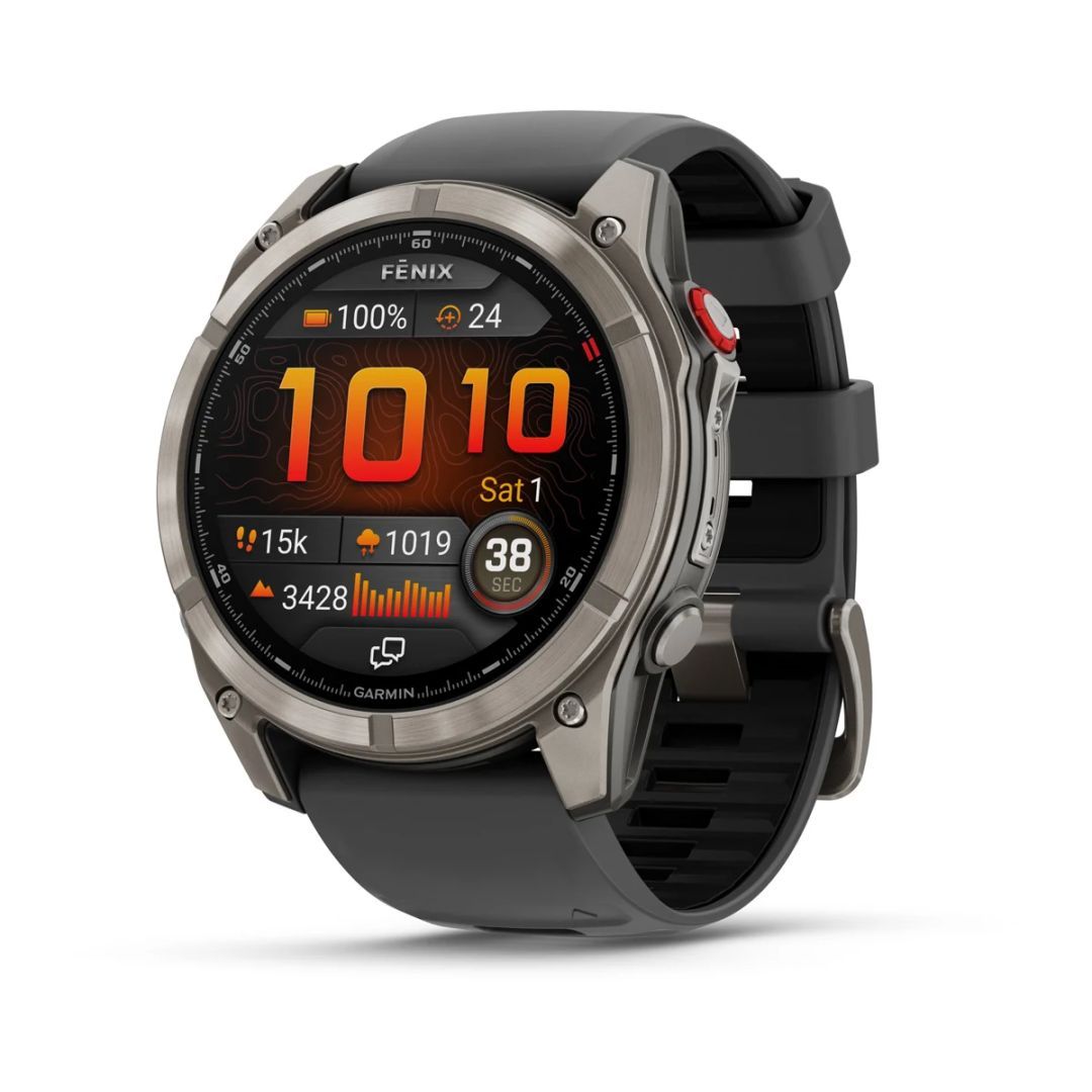 Garmin fenix 8 Pro 51mm AMOLED Sapphire Titanium with Graphite/black silicone band Garmin fenix 8 Pro 51mm AMOLED Sapphire Titanium with Graphite/black silicone band