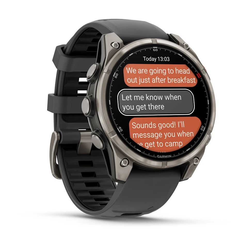 Garmin fenix 8 Pro 47mm AMOLED Sapphire Titanium with Graphite/black silicone band Garmin fenix 8 Pro 47mm AMOLED Sapphire Titanium with Graphite/black silicone band