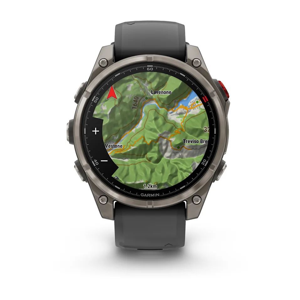 Garmin fenix 8 Pro 47mm AMOLED Sapphire Titanium with Graphite/black silicone band Garmin fenix 8 Pro 47mm AMOLED Sapphire Titanium with Graphite/black silicone band