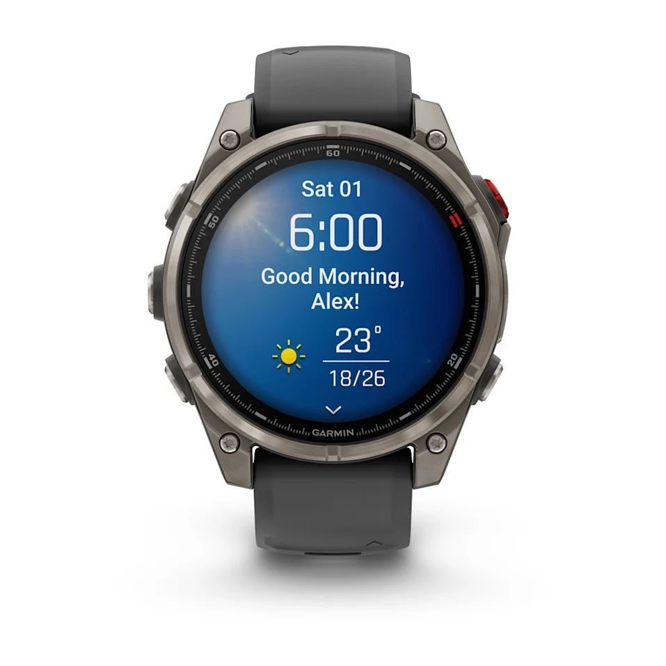 Garmin fenix 8 Pro 47mm AMOLED Sapphire Titanium with Graphite/black silicone band Garmin fenix 8 Pro 47mm AMOLED Sapphire Titanium with Graphite/black silicone band