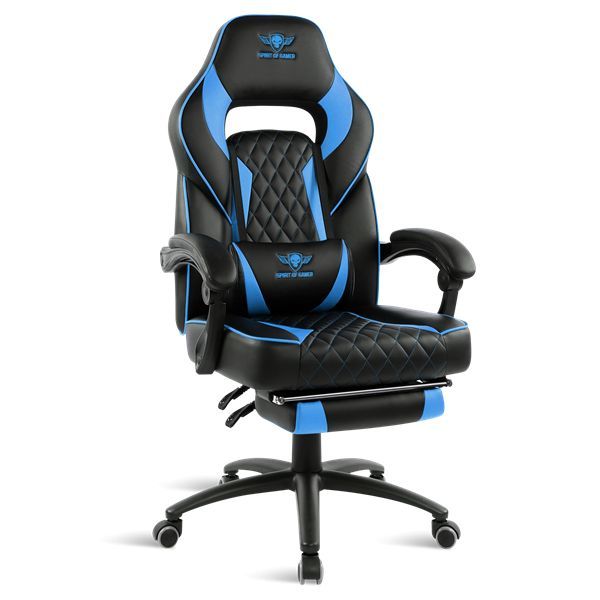 Spirit Of Gamer Mustang Gaming Chair Black/Blue Spirit Of Gamer Mustang Gaming Chair Black/Blue