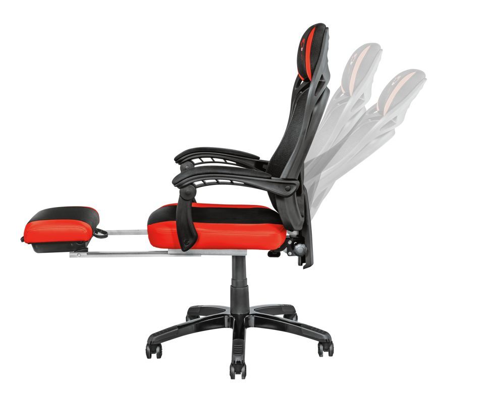 Trust GXT 706 Rona Gaming Chair with footrest Black/Red