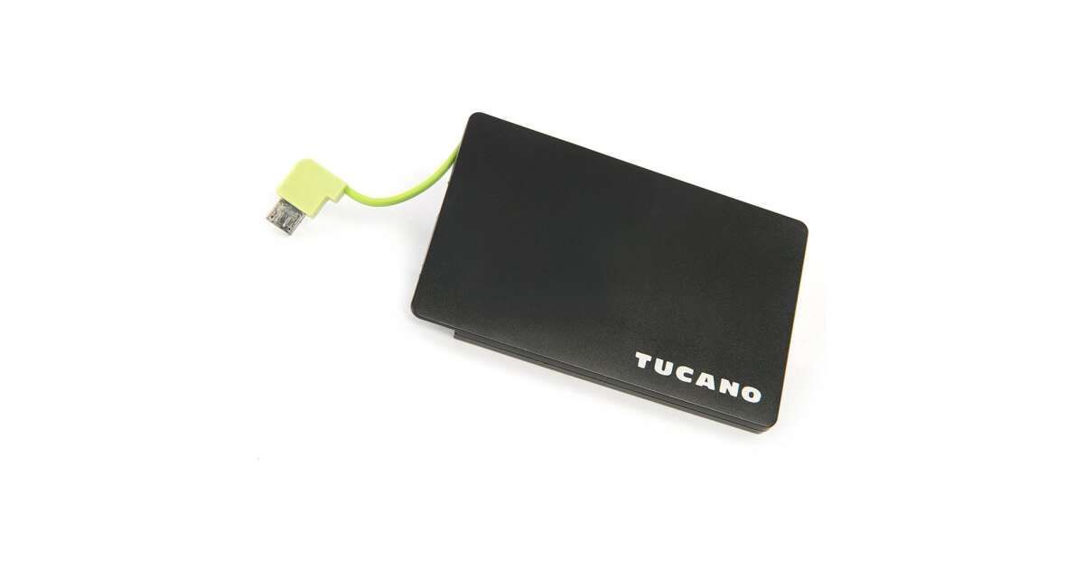 Tucano Ultra Slim 1500mAh PowerBank Black Tucano Ultra Slim 1500mAh PowerBank Black