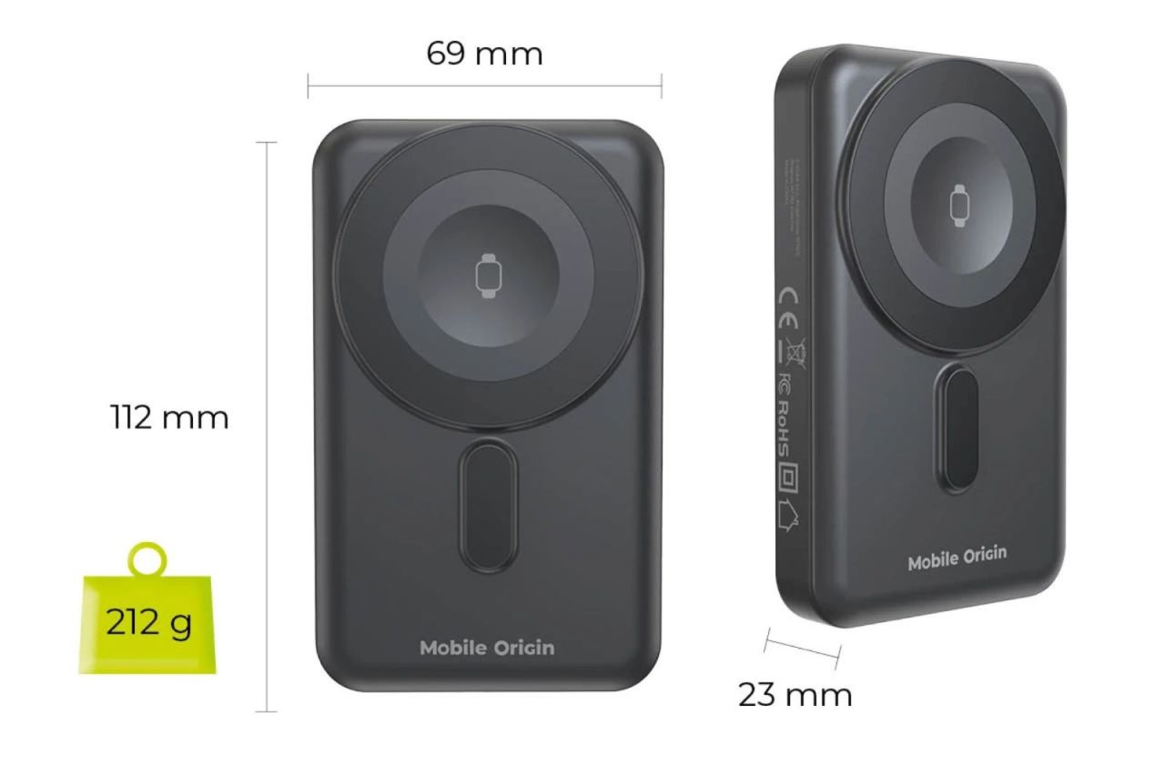 Mobile Origin Wireless 10000mAh PowerBank Black Mobile Origin Wireless 10000mAh PowerBank Black