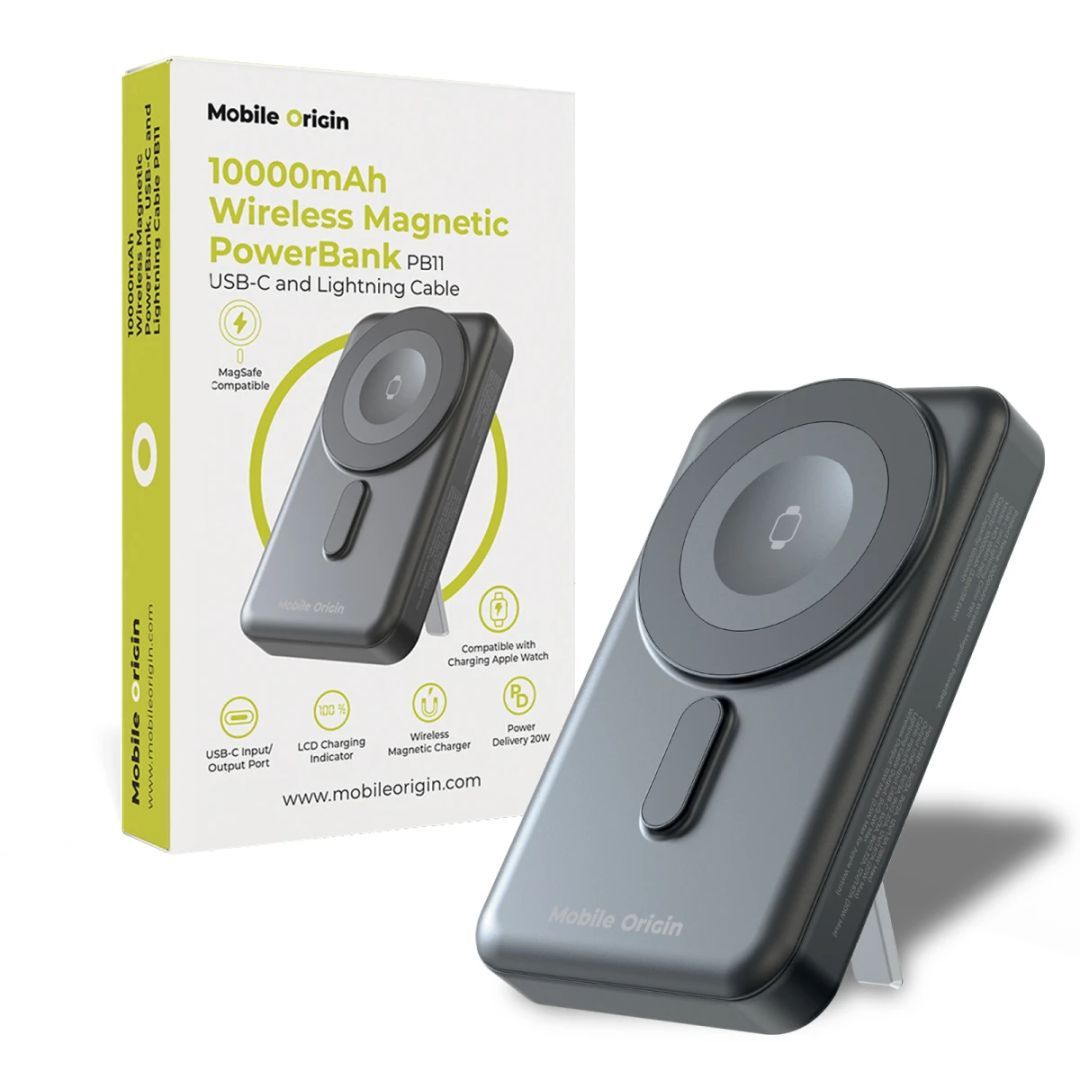 Mobile Origin Wireless 10000mAh PowerBank Black Mobile Origin Wireless 10000mAh PowerBank Black
