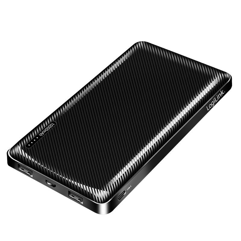 Logilink 10000 mAh Powerbank Black Logilink 10000 mAh Powerbank Black