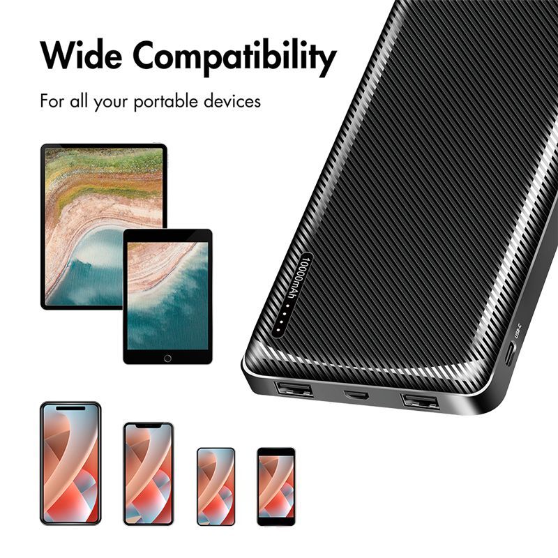 Logilink 10000 mAh Powerbank Black Logilink 10000 mAh Powerbank Black