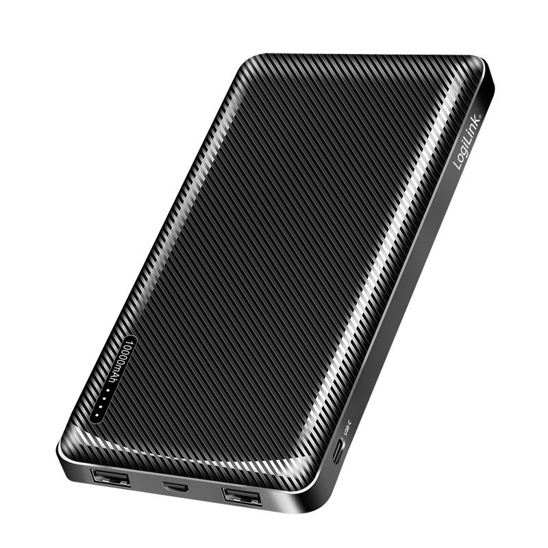 Logilink 10000 mAh Powerbank Black Logilink 10000 mAh Powerbank Black