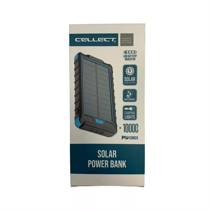 Platinet 10000mAh solar panel Powerbank Black/Blue Platinet 10000mAh solar panel Powerbank Black/Blue