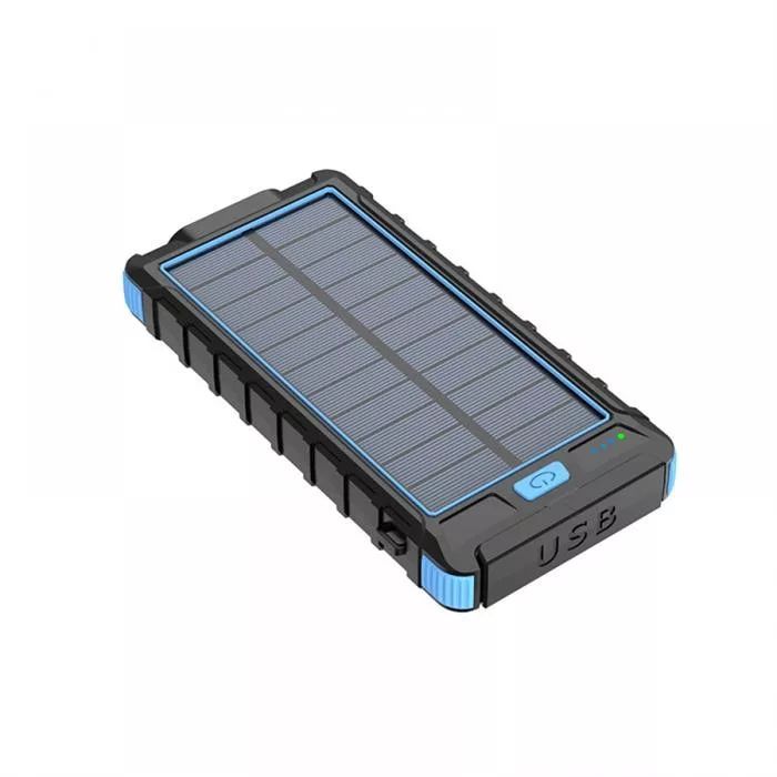 Platinet 10000mAh solar panel Powerbank Black/Blue Platinet 10000mAh solar panel Powerbank Black/Blue