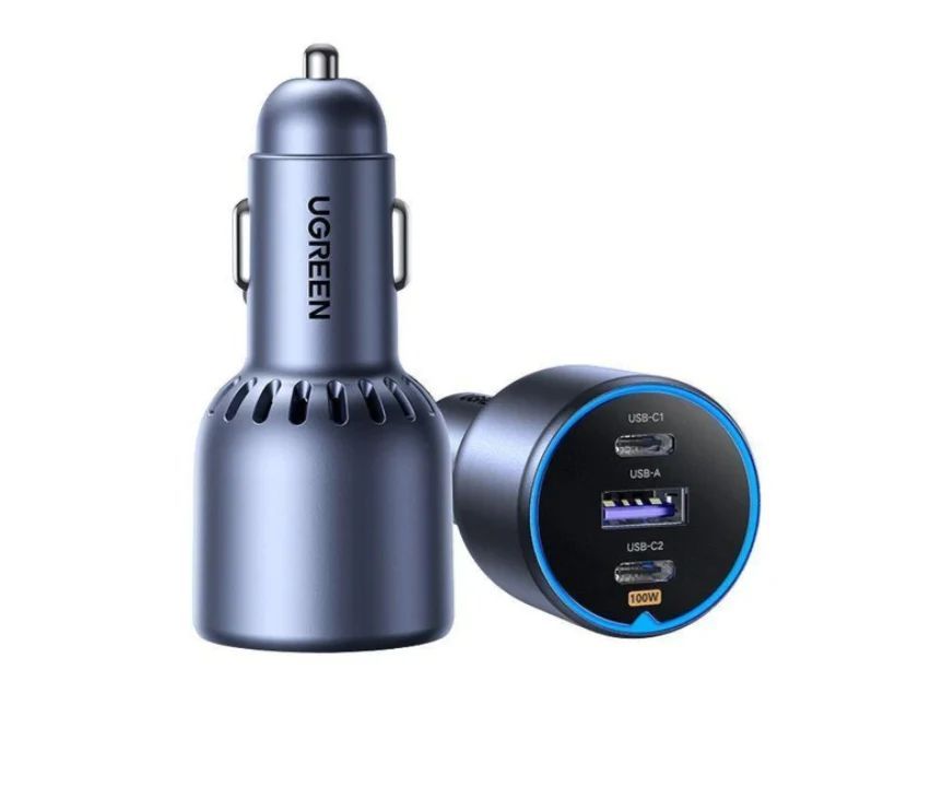 UGREEN 130W Fast Car Charger Grey
