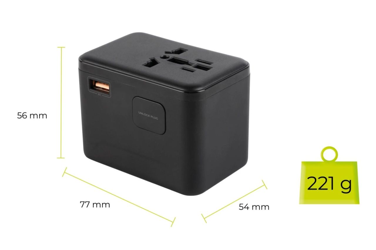 Mobile Origin GaN 67W Travel Adapter PW5 EU/UK/US/AUS, 3x USB-C + USB-A