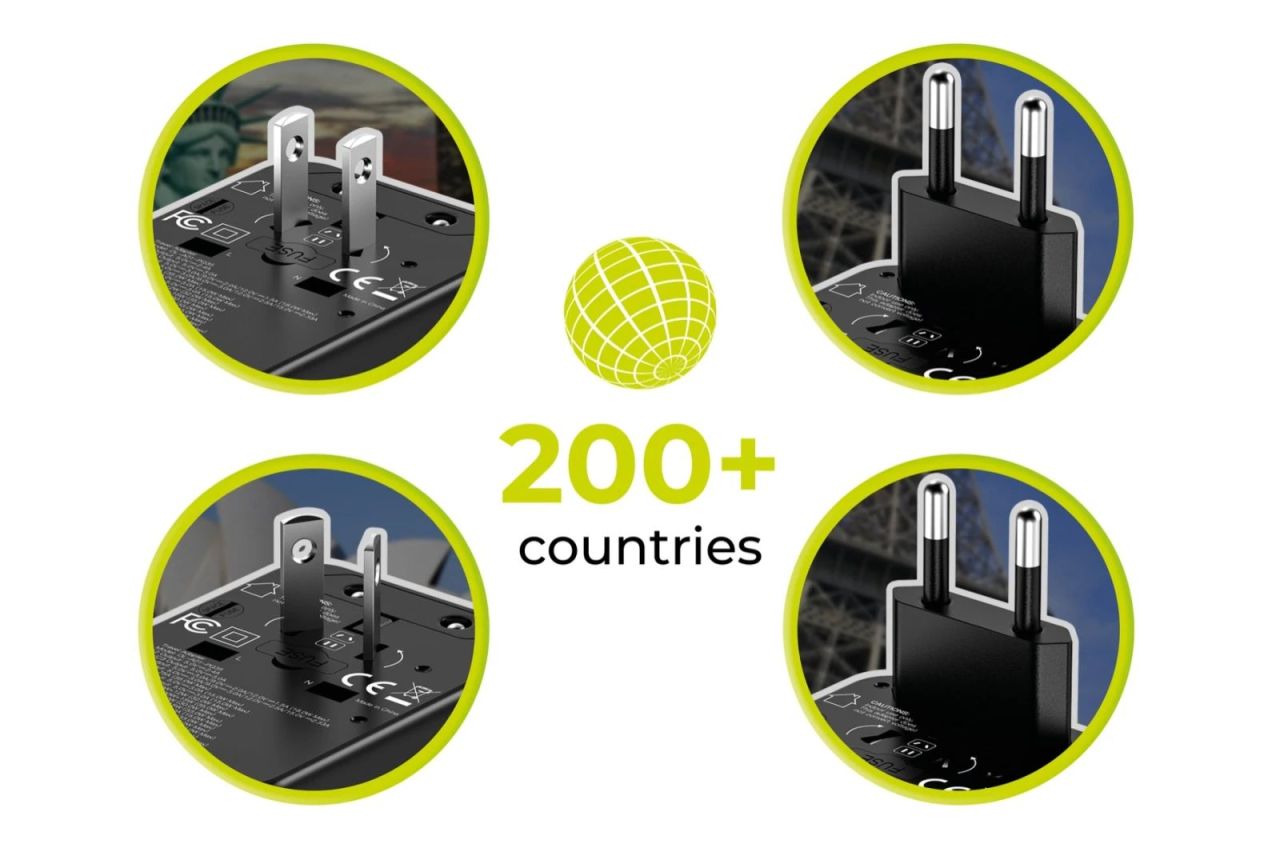 Mobile Origin GaN 35W Travel Adapter PW4 EU/UK/US/AUS, 3x USB-C + 2x USB-A 