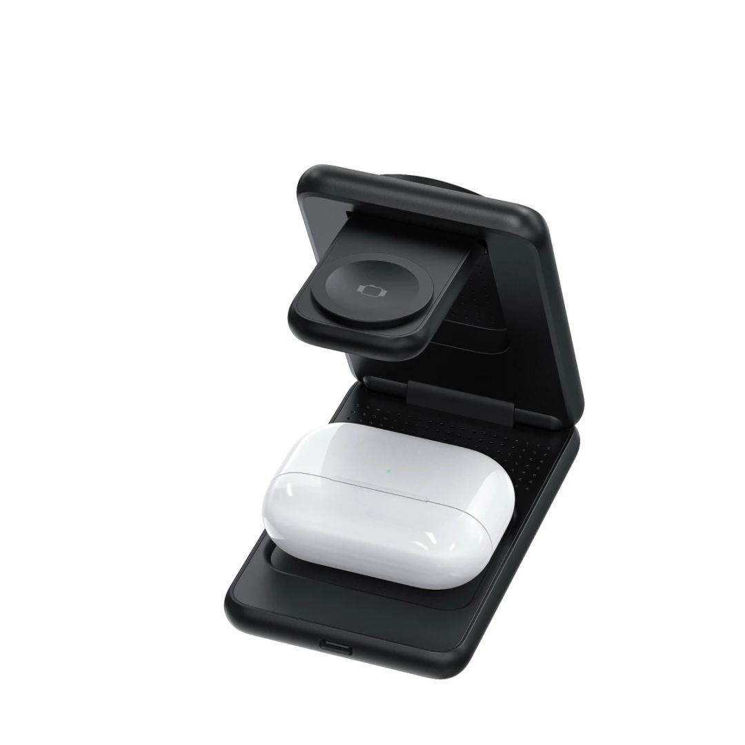 Mobile Origin 3in1 Foldable Qi2 Charger PW8 Black