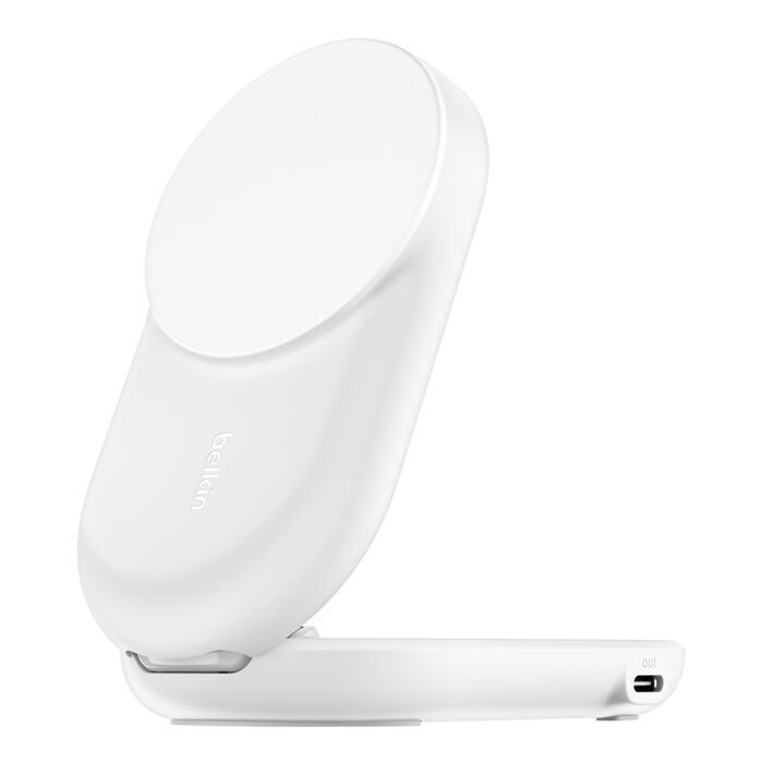 Belkin UltraCharge 25W Qi2 magnetic 2-in-1 Charger White Belkin UltraCharge 25W Qi2 magnetic 2-in-1 Charger White