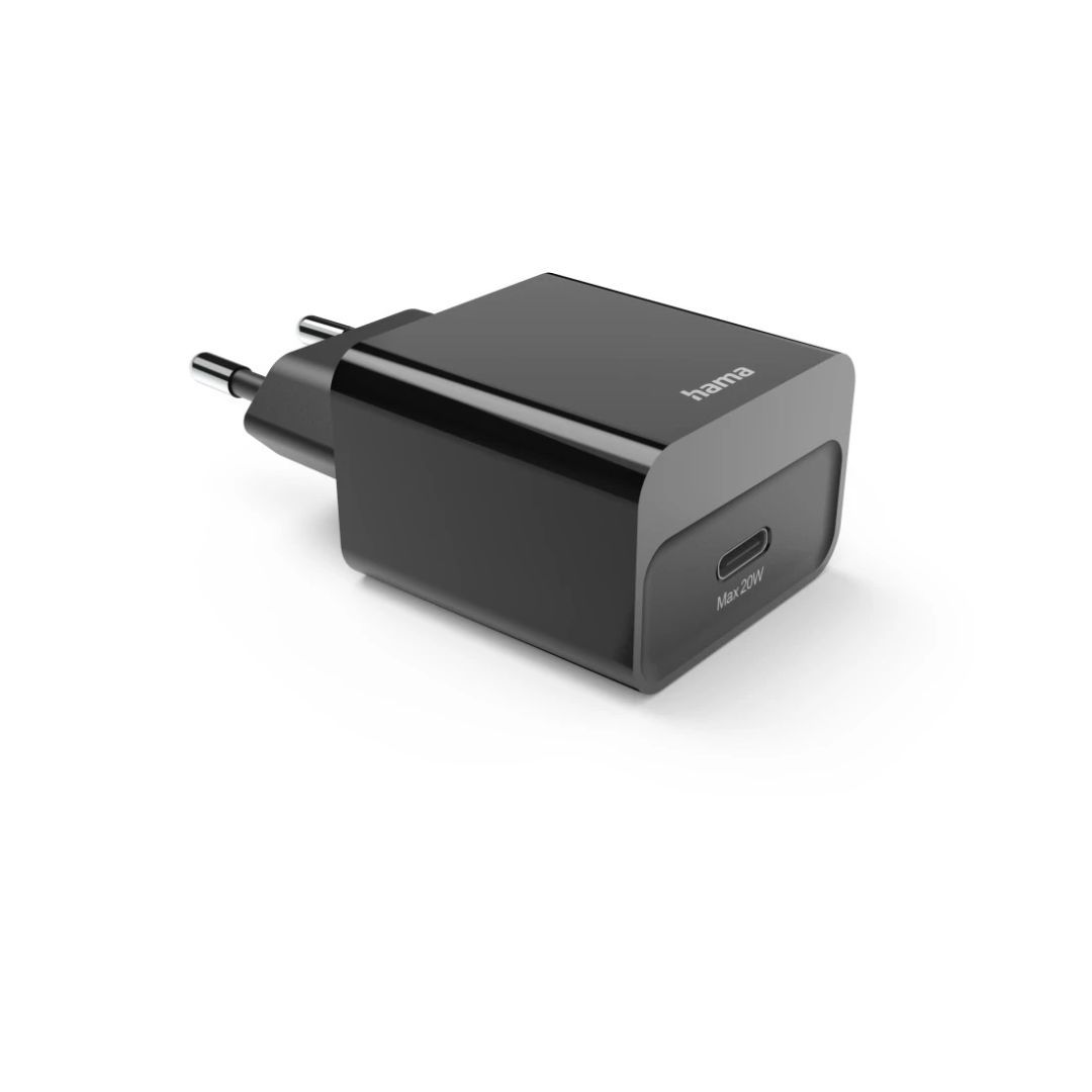 Hama Fast Charger USB-C PD 20W Black Hama Fast Charger USB-C PD 20W Black