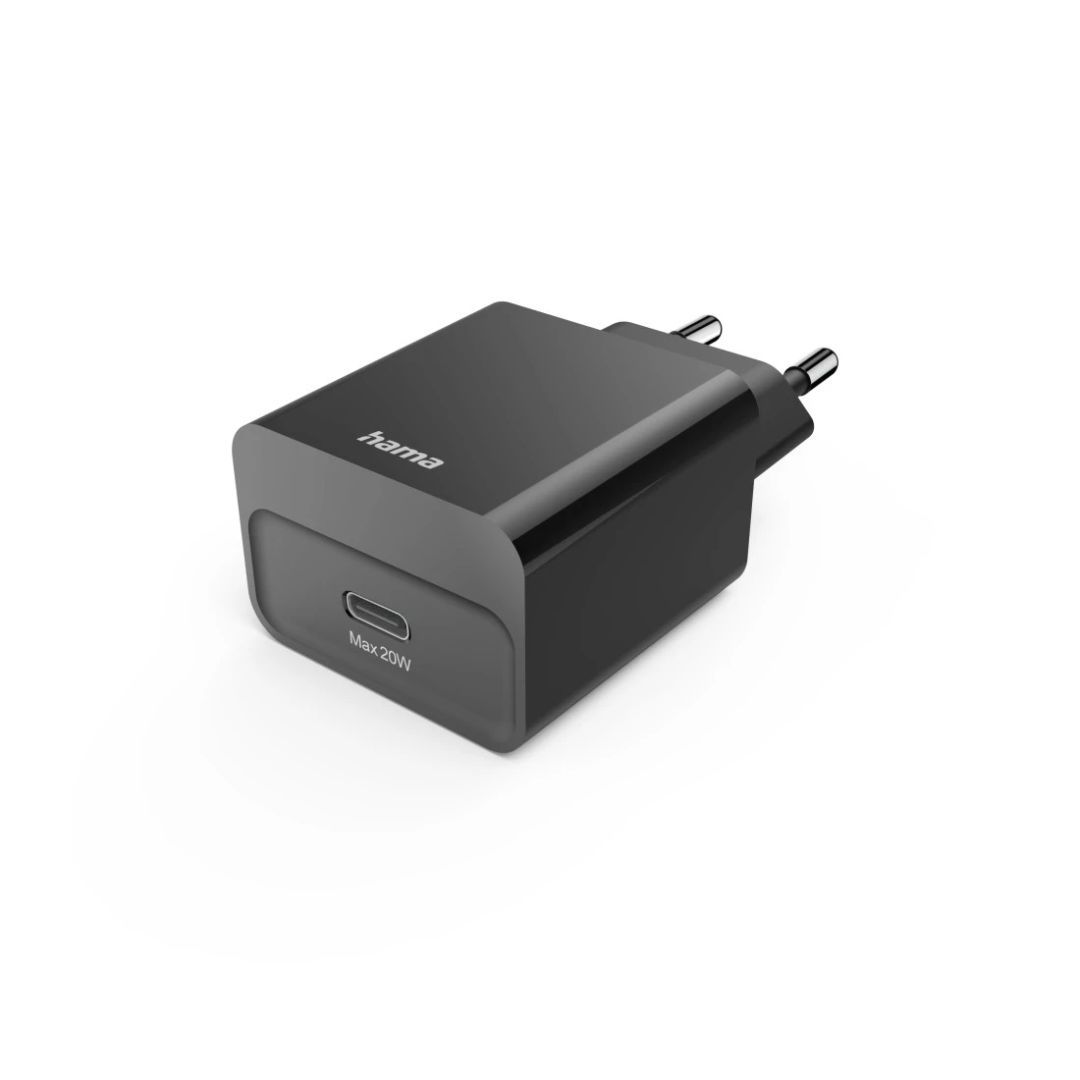 Hama Fast Charger USB-C PD 20W Black Hama Fast Charger USB-C PD 20W Black