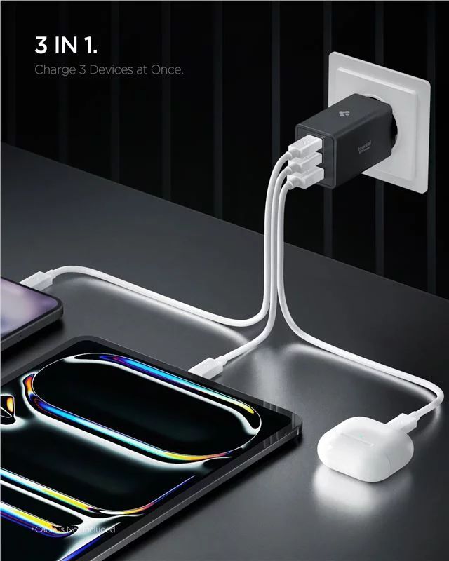 Spigen Essential 67W Wall Charger Black Spigen Essential 67W Wall Charger Black