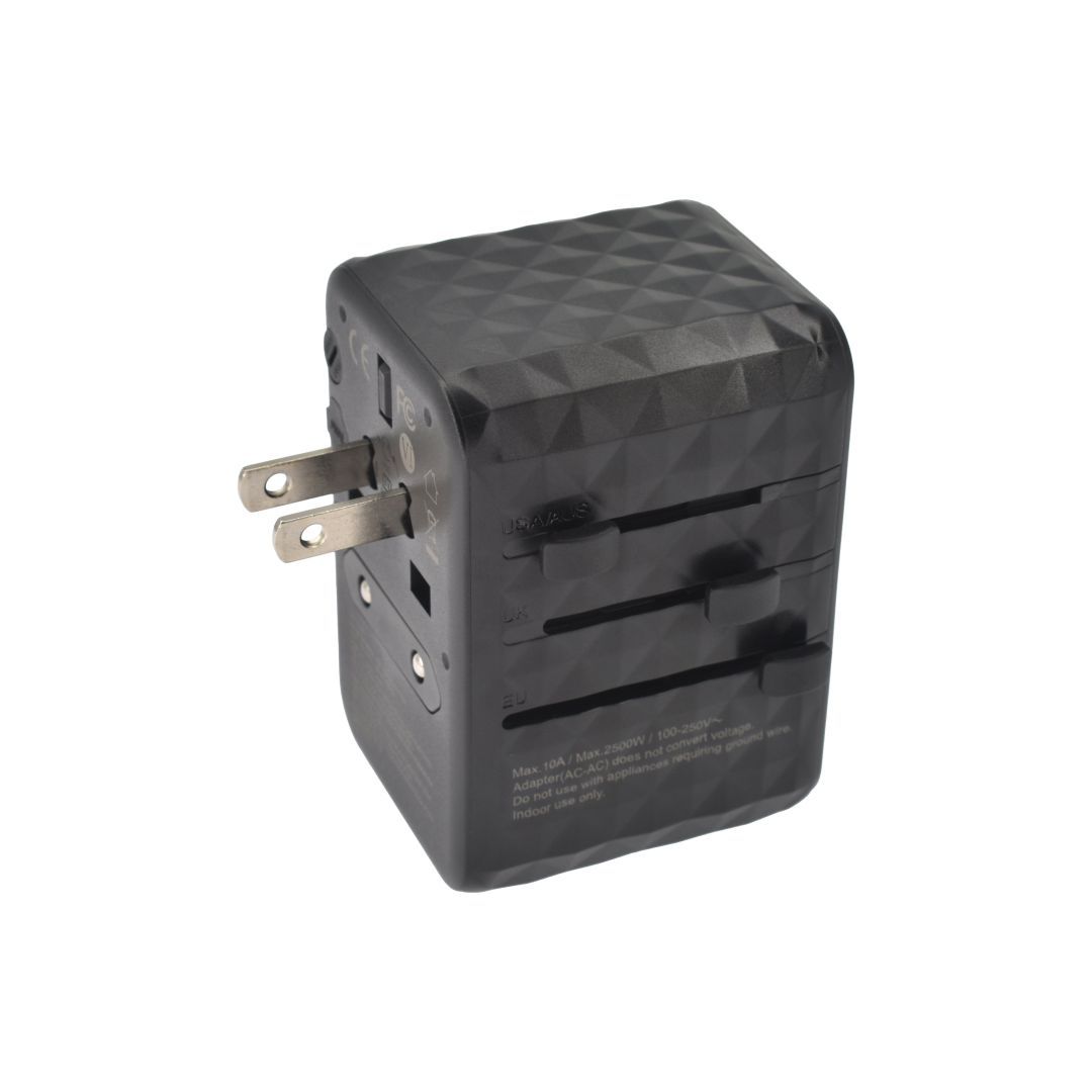 Dviced Universal Travel Adapter 65W GaN Black