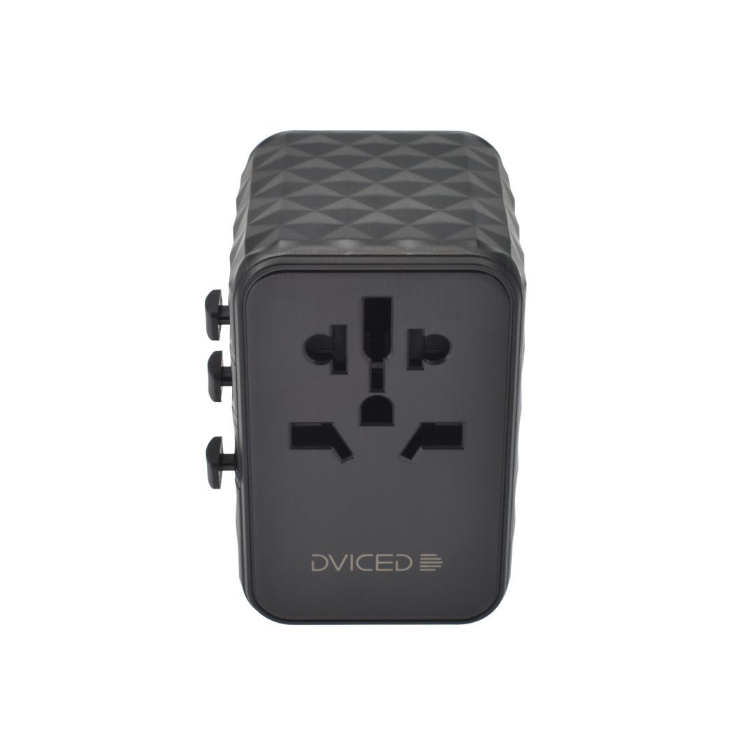 Dviced Universal Travel Adapter 65W GaN Black