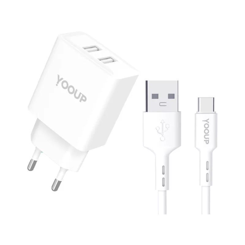 YOOUP NC76-B 12W USB-C cable 1m White YOOUP NC76-B 12W USB-C cable 1m White