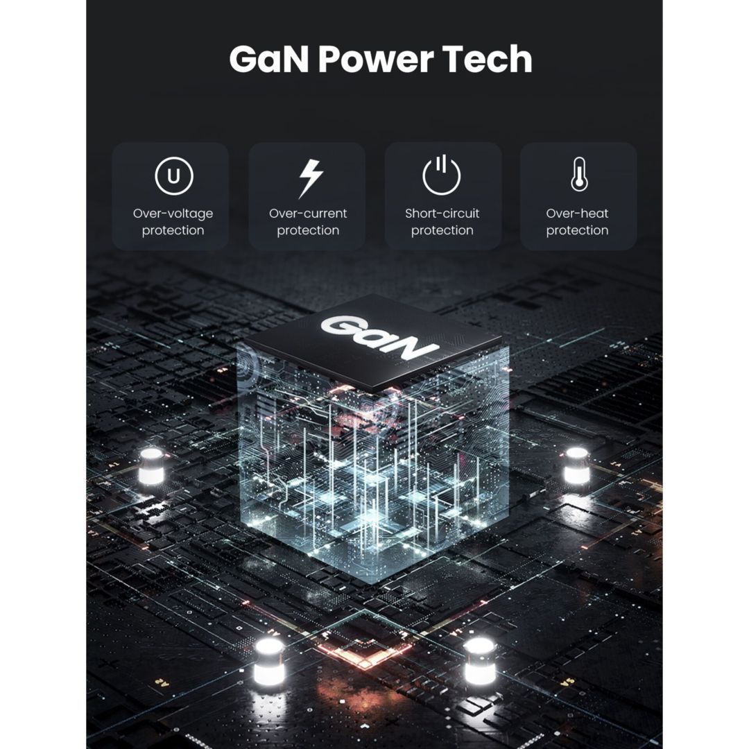 UGREEN USB-A+3xUSB-C 100W GaN Tech Fast Wall Charger EU Black UGREEN USB-A+3xUSB-C 100W GaN Tech Fast Wall Charger EU Black