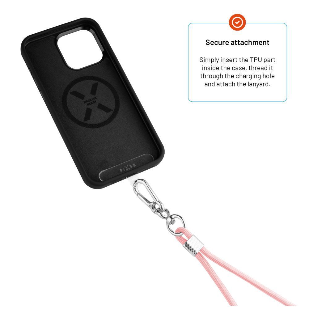 FIXED univerzális zsinór mobiltelefonhoz, rózsaszín FIXED univerzális zsinór mobiltelefonhoz, rózsaszín