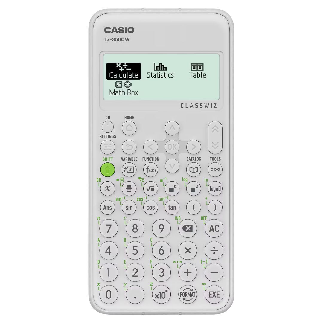 Casio FX-350CW Tudományos számológép White Casio FX-350CW Tudományos számológép White
