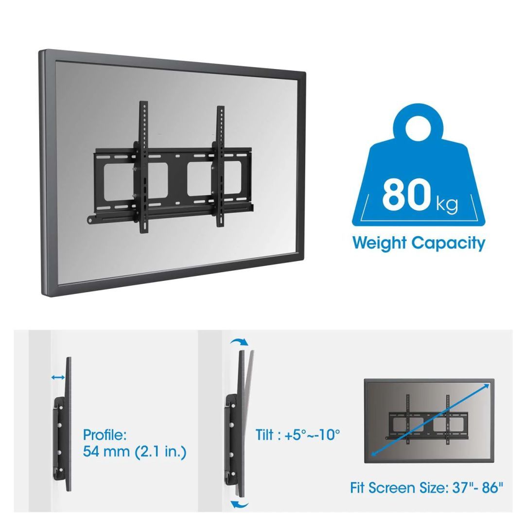 Manhattan Outdoor Anti-Theft Tilting TV Wall Mount 37"-86" Black Manhattan Outdoor Anti-Theft Tilting TV Wall Mount 37"-86" Black