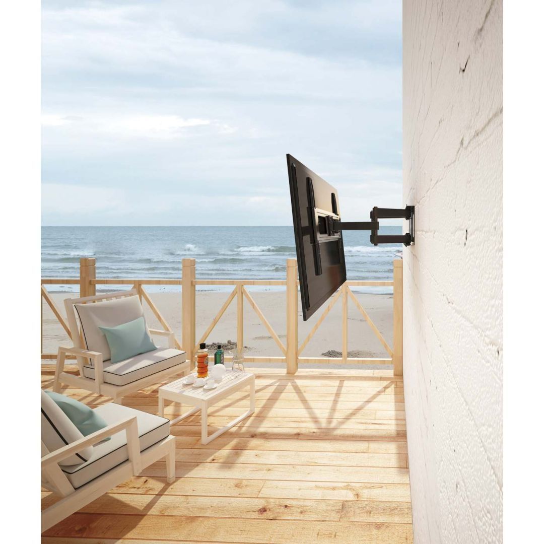Manhattan Outdoor Full-Motion TV Wall Mount 37"-86" Black Manhattan Outdoor Full-Motion TV Wall Mount 37"-86" Black