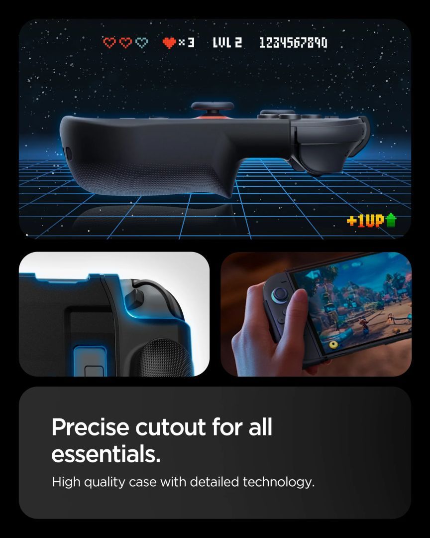 Spigen Dual Grip for Nintendo Switch 2 Black Spigen Dual Grip for Nintendo Switch 2 Black