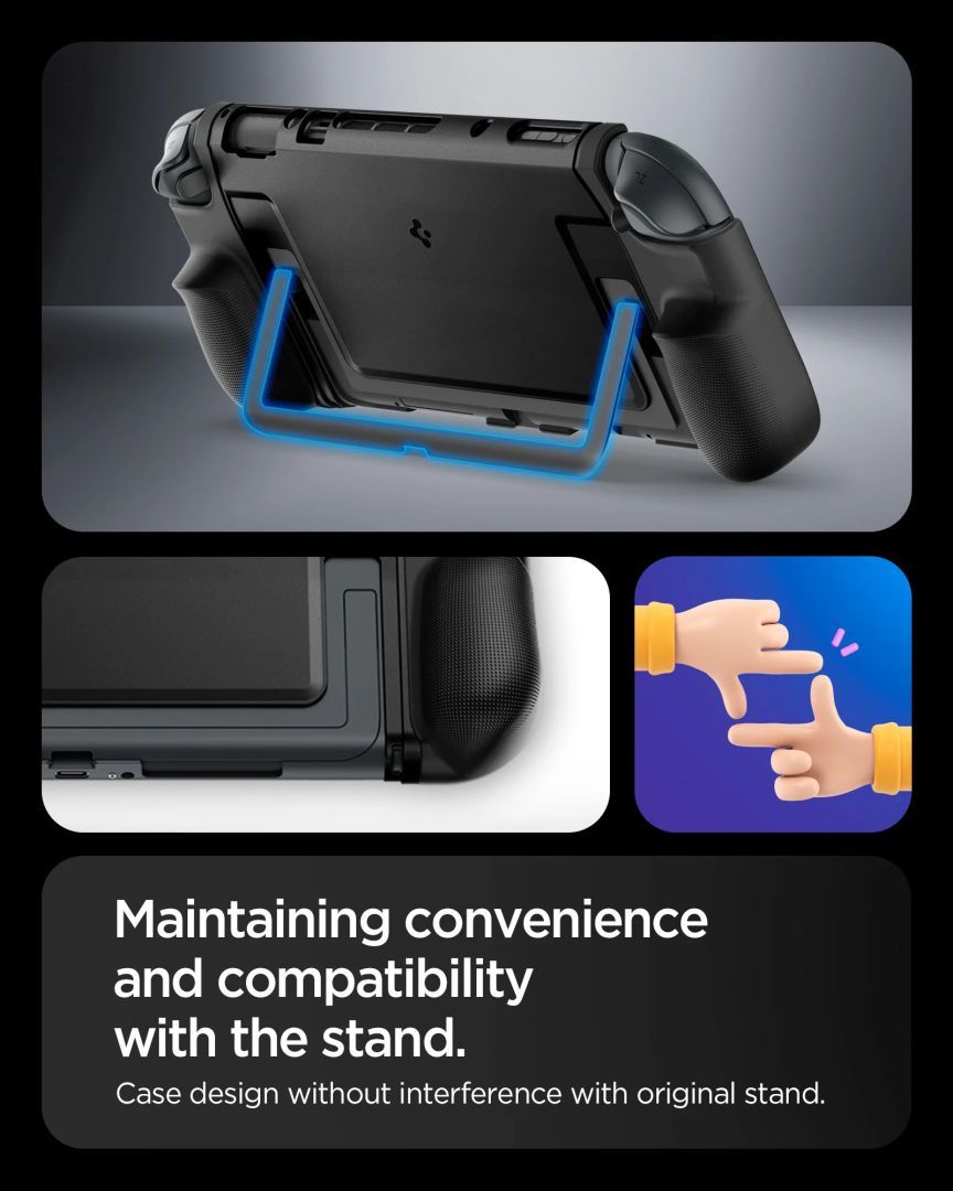 Spigen Dual Grip for Nintendo Switch 2 Black Spigen Dual Grip for Nintendo Switch 2 Black