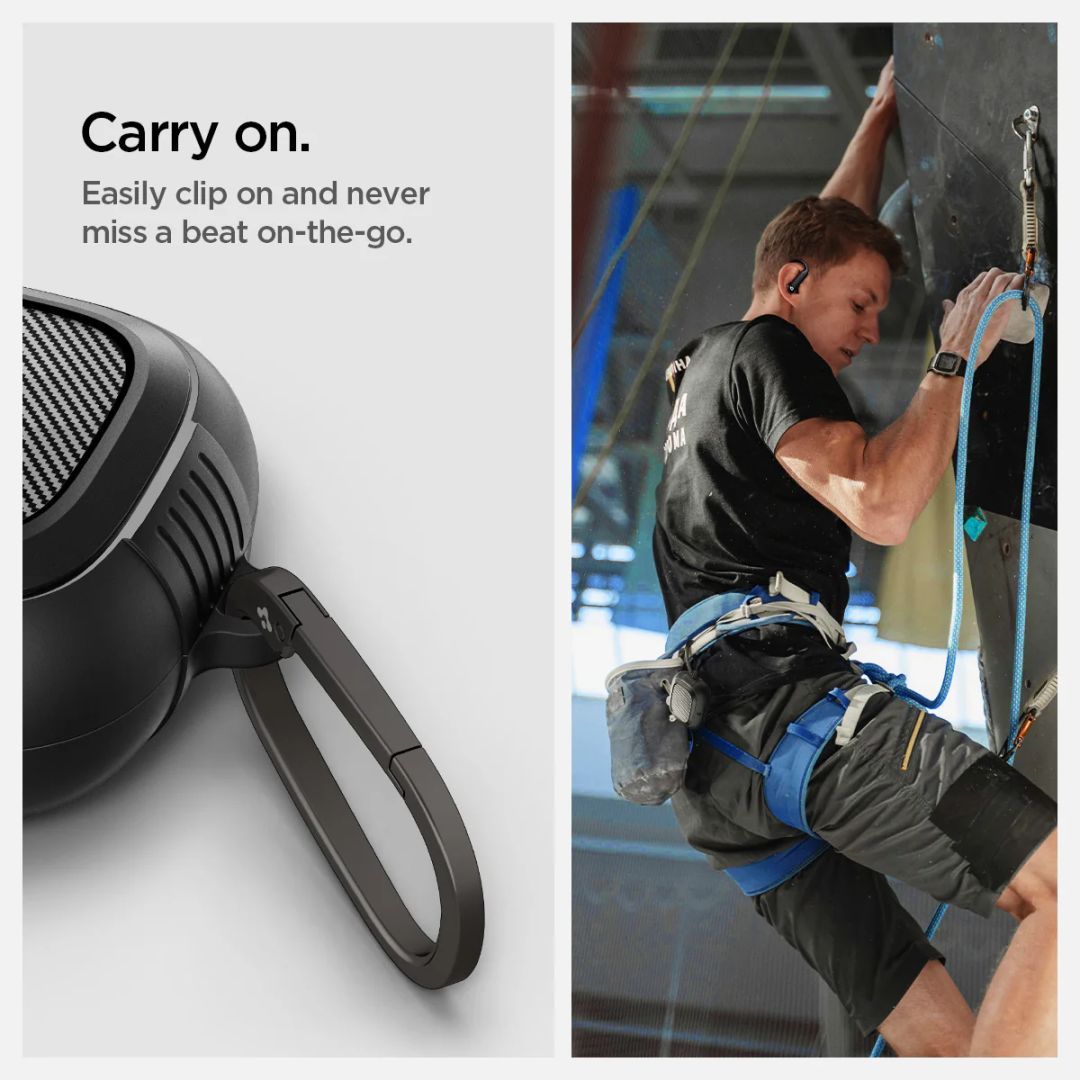 Spigen Rugged Armor case for Apple Powerbeats Pro 2 Matte Black