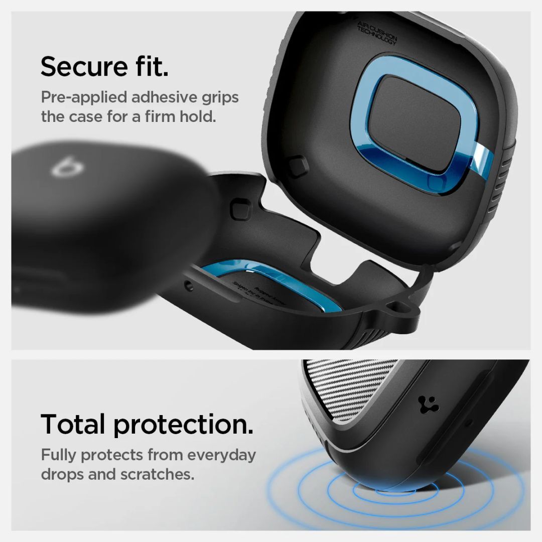 Spigen Rugged Armor case for Apple Powerbeats Pro 2 Matte Black