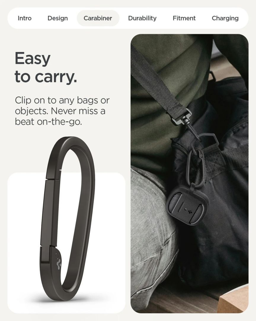 Spigen Rugged Armor case for Google Pixel Buds 2a Matte Black