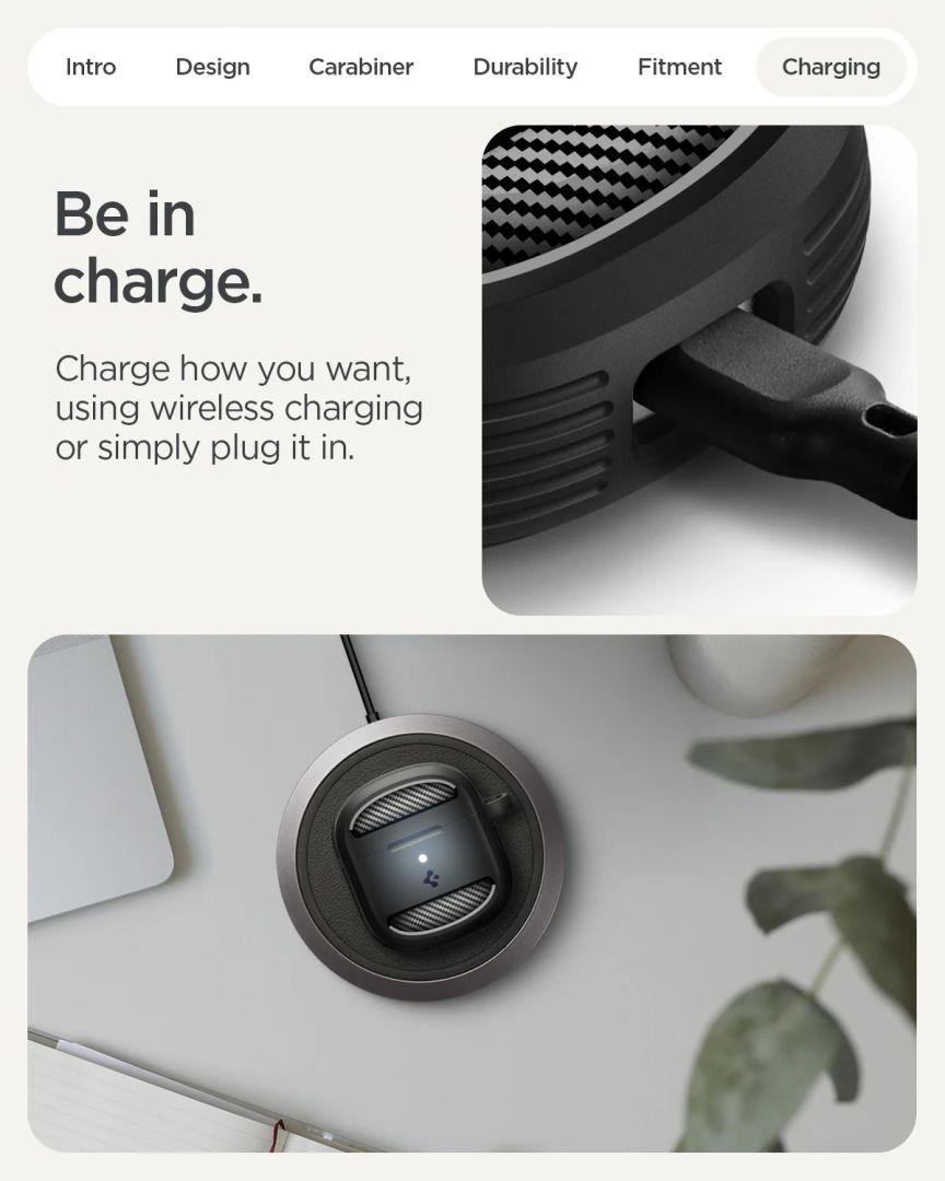 Spigen Rugged Armor case for Google Pixel Buds 2a Matte Black