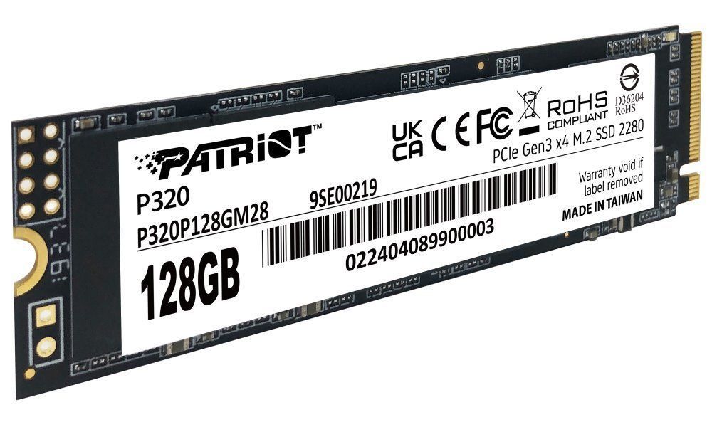 Patriot 128GB M.2 2280 NVMe P320 Patriot 128GB M.2 2280 NVMe P320