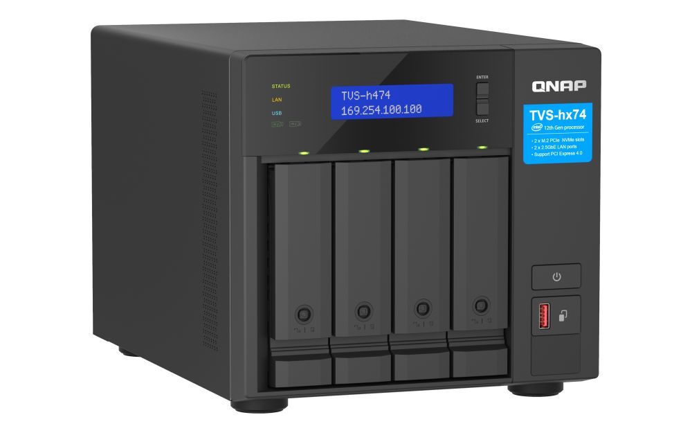 QNAP NAS TVS-H474-PT-8G (8GB) (4xHDD + 2xM.2 SSD) QNAP NAS TVS-H474-PT-8G (8GB) (4xHDD + 2xM.2 SSD)