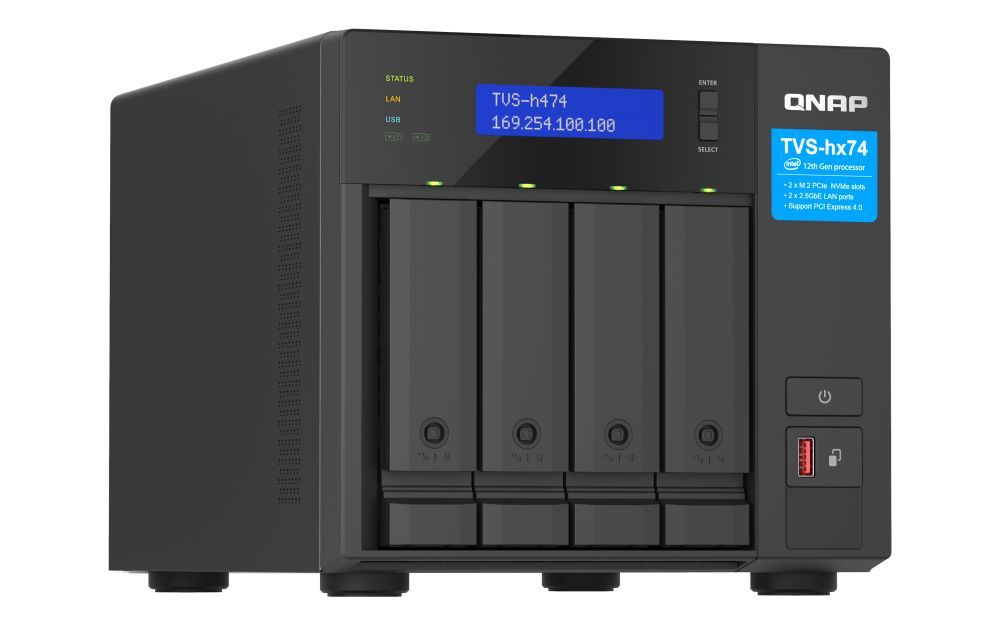 QNAP NAS TVS-H474-PT-8G (8GB) (4xHDD + 2xM.2 SSD) QNAP NAS TVS-H474-PT-8G (8GB) (4xHDD + 2xM.2 SSD)