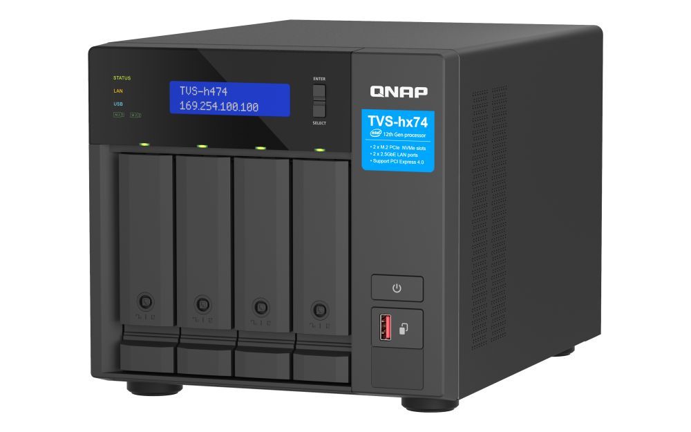 QNAP NAS TVS-H474-PT-8G (8GB) (4xHDD + 2xM.2 SSD) QNAP NAS TVS-H474-PT-8G (8GB) (4xHDD + 2xM.2 SSD)